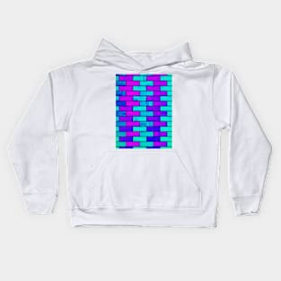 Neon Brick Wall Kids Hoodie